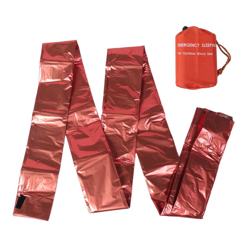 Bivy Bag Emergency - 【LAGER】Notfallschlafsack für 2 Personen, Überlebensschlafsäcke, thermischer
