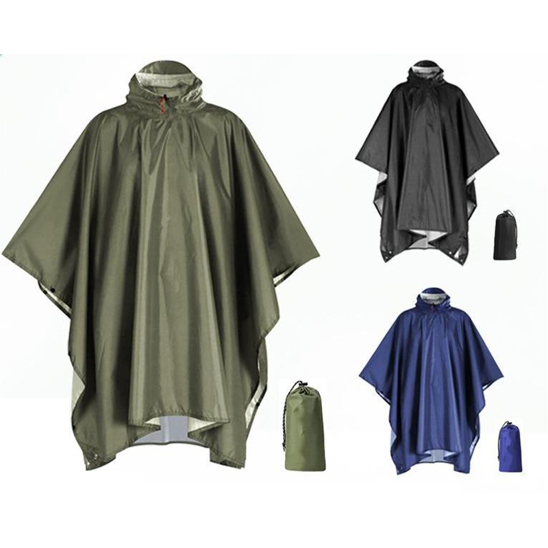 Emergency Poncho Rain - Hochleistungs-Regen poncho für Rucksack touren wasserdichter,