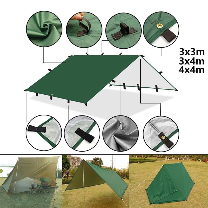 4x4m 4x3m 3x3m 19 Hänge punkte – Emergency Mylar Tent Bewertung und Preis