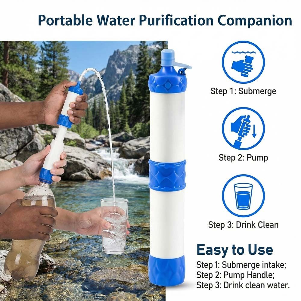 Mini-Wasserfilter-Strohhalm zu – Water Purification Straw Bewertung und Preis