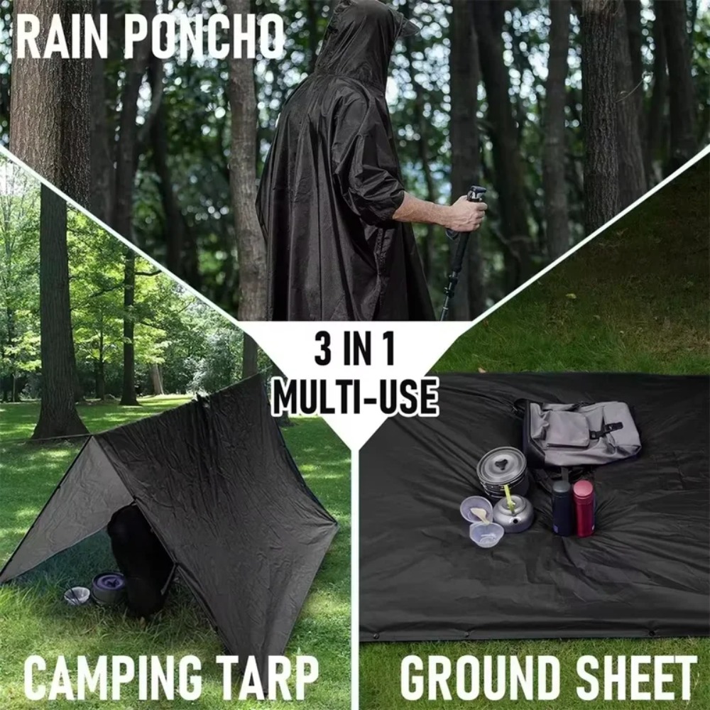 Multifunktionaler 3-in-1-Milit – Emergency Poncho Rain Bewertung und Preis