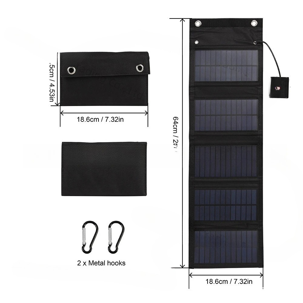 25W 5V Solar-Falttasche, wasse – Solar Emergency Charger Bewertung und Preis