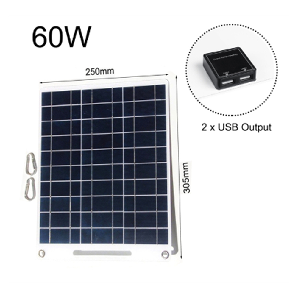 Neue 60W Solar Panel Tragbare  – Solar Emergency Charger Bewertung und Preis