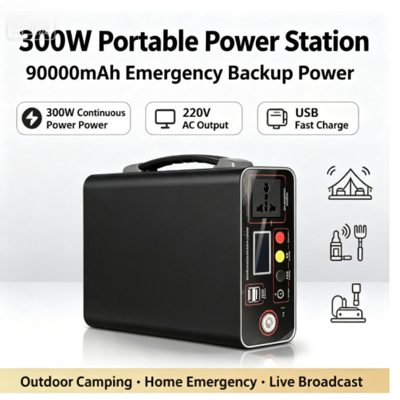 Tragbares Kraftwerk 300W 220V, – Solar Emergency Charger Bewertung und Preis