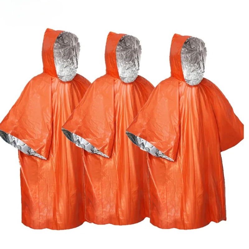 1–5 Stück multifunktionaler Üb – Emergency Poncho Rain Bewertung und Preis