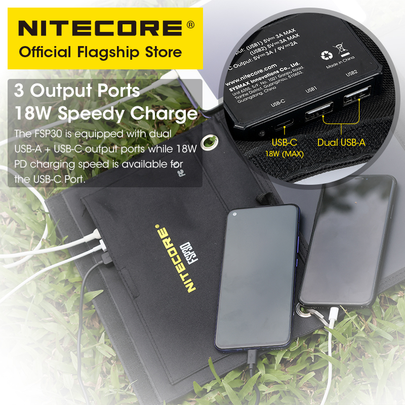 Nitecore fsp30 30w tragbares s – Solar Emergency Charger Bewertung und Preis